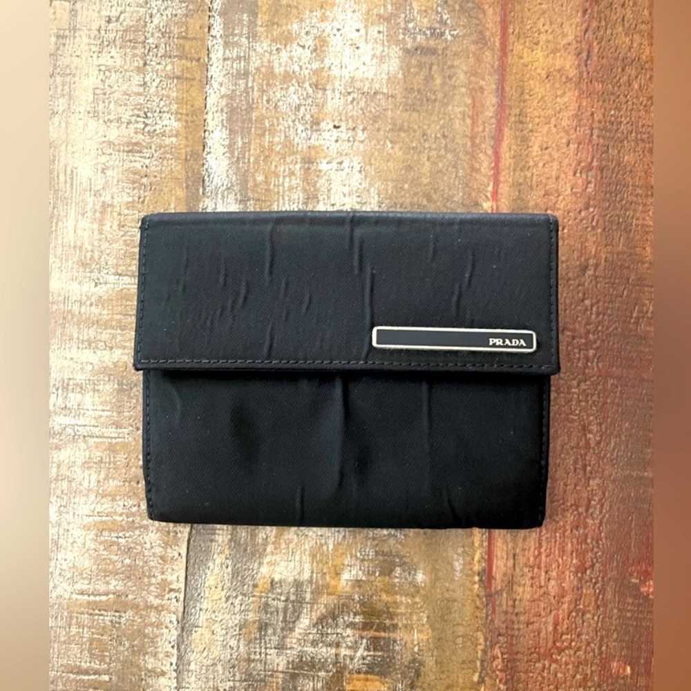 Prada Nylon/leather wallet